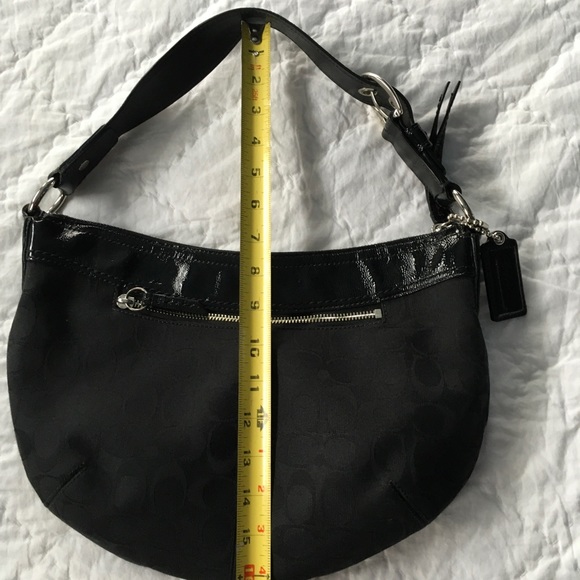 SOLD. COACH SIGNATURE LOGO JACQUARD BAG - Picture 10 of 14